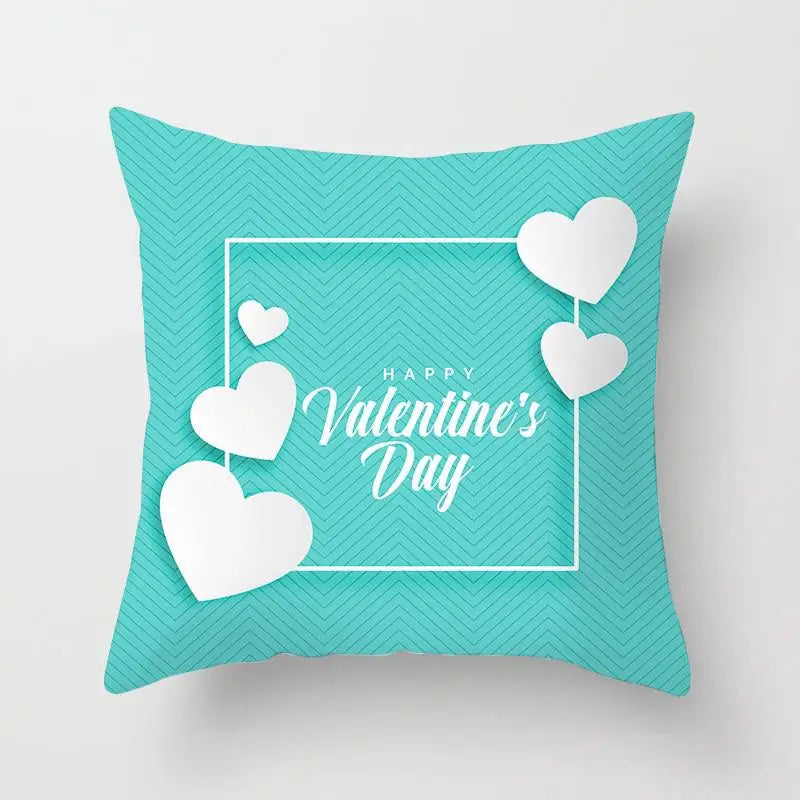 "Valentine's Day Red Pink Heart" Pillow Covers