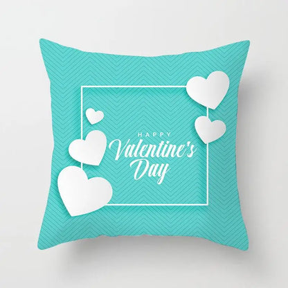 "Valentine's Day Red Pink Heart" Pillow Covers