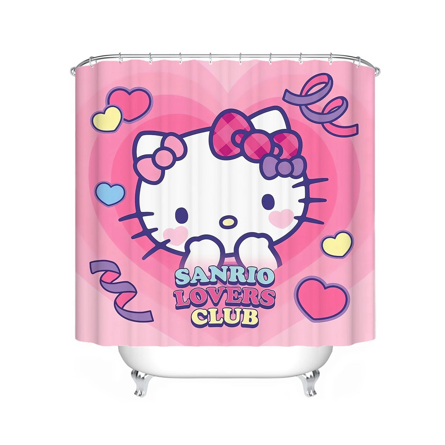 Ensemble de douche à l'effigie du dessin animé Hello Kitty