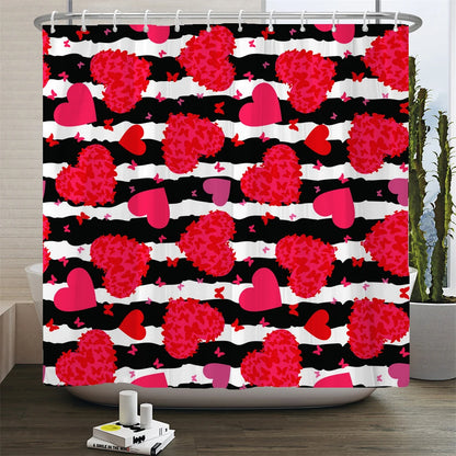 "Happy Valentines Day" Shower Curtains