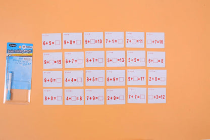 Erasable Math Operations Table Cards