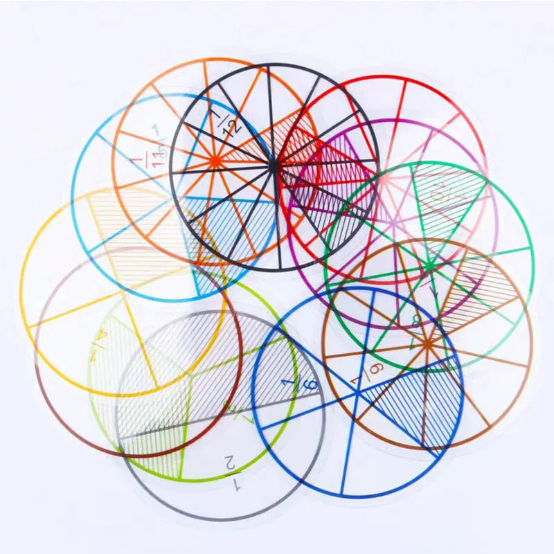 10/5 Ensemble de manipulations de cercles de fractions