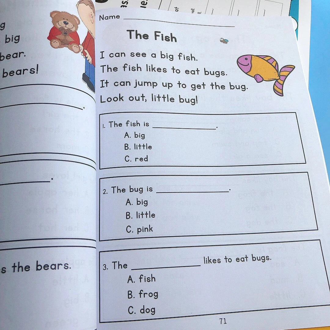 Guided Reading Level C Comprehension Passages with Text-Based Questions