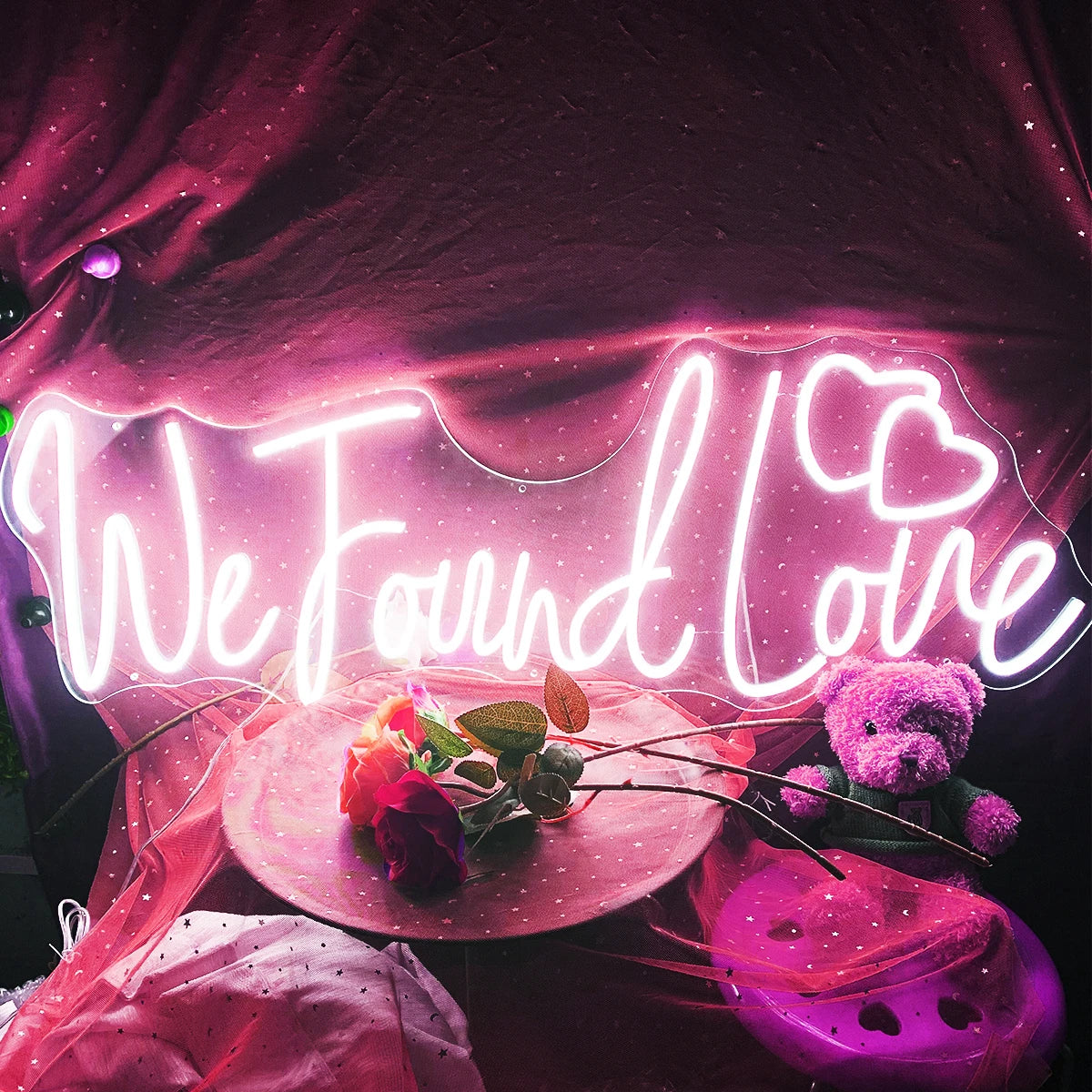 "We Found Love" Neon Sign