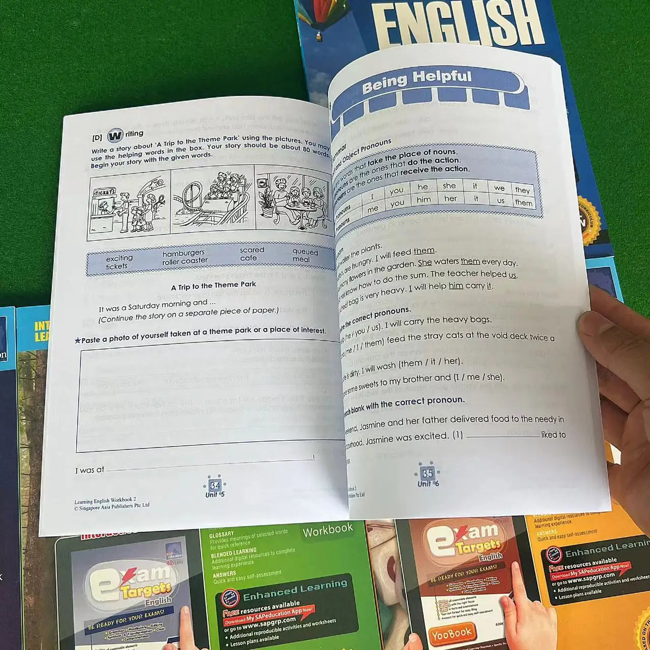 Learning English Workbook - Grade Levels 1-6