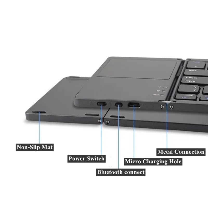 Teclado Bluetooth plegable