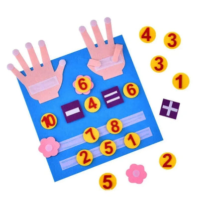 Felt Finger Counting Math Board