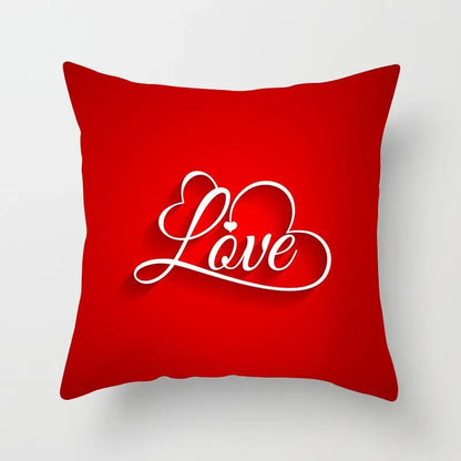 "Valentine's Day Red Pink Heart" Pillow Covers