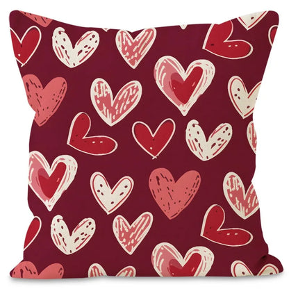 "Valentine's Day Love Heart" Pillow Covers