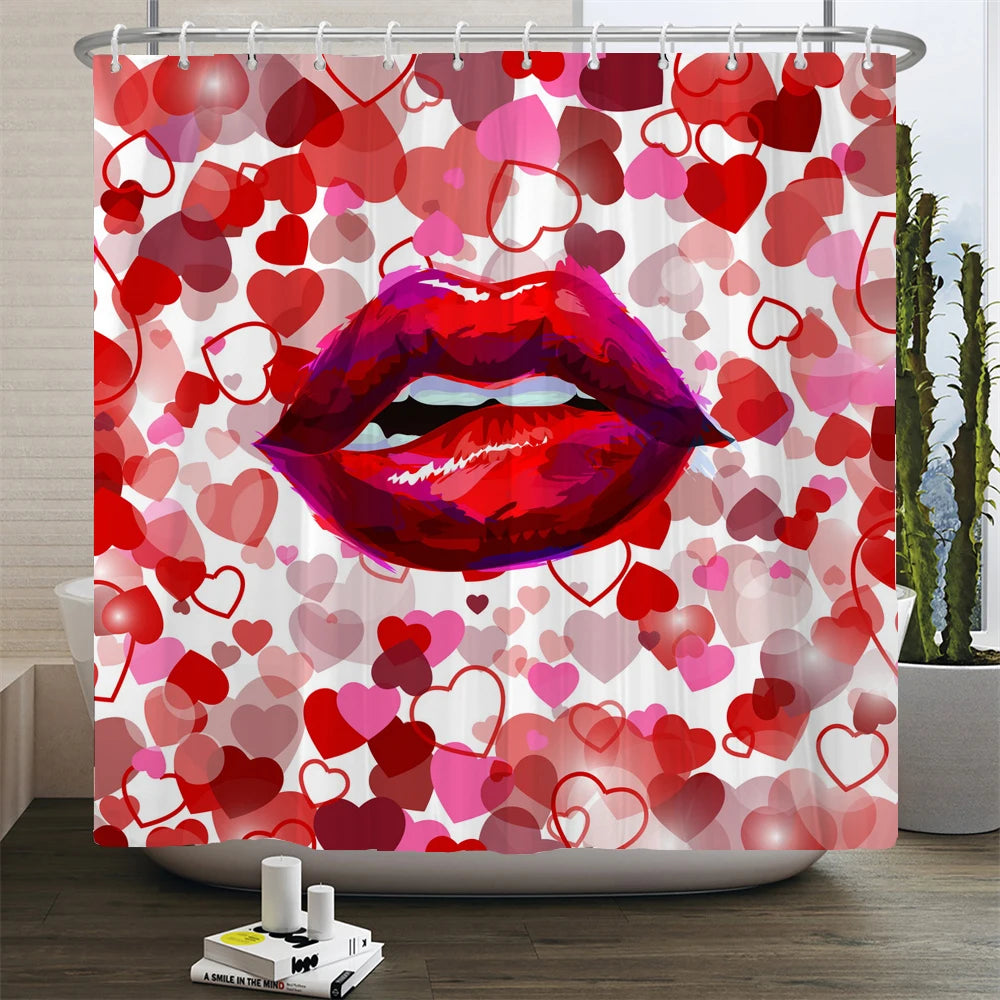 "Happy Valentines Day" Shower Curtains