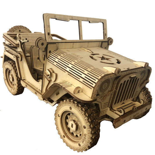 Wooden 3D Off-road Jeep Puzzle