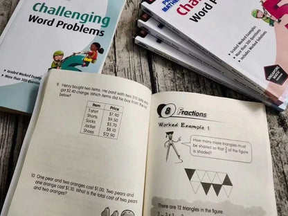 Problemas matemáticos desafiantes, grados 1 a 6: 6 volúmenes