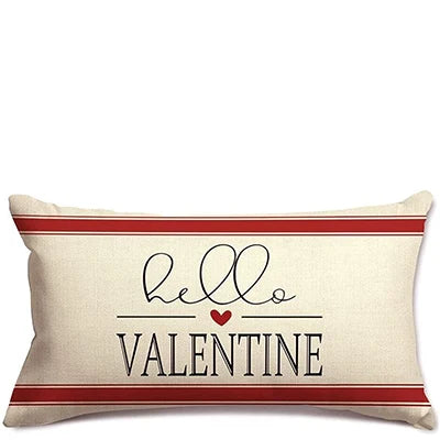 "Valentine's Day" Rectangular Pillow Covers