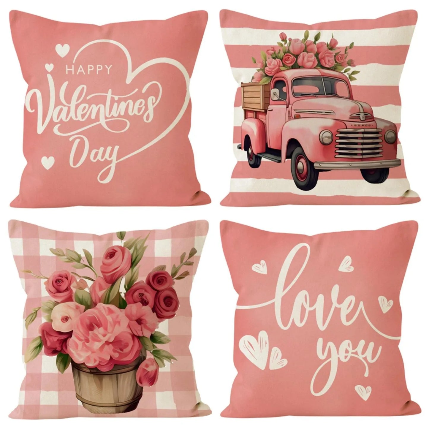 "Valentine's Day" Themed Pillow Covers