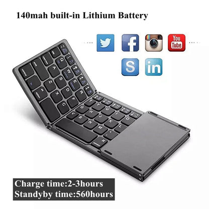 Teclado Bluetooth plegable