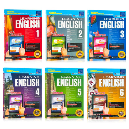 Learning English Workbook - Grade Levels 1-6