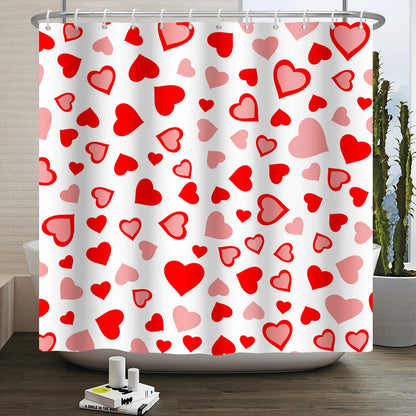 "Happy Valentine's Day" Shower Curtain