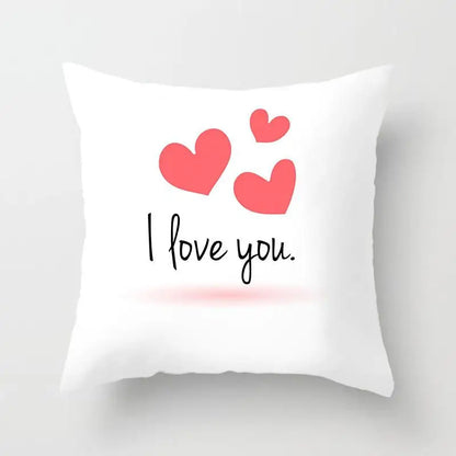 "Valentine's Day Red Pink Heart" Pillow Covers