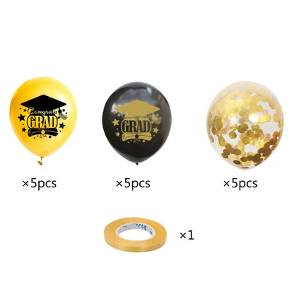 10/15 pcs Graduation Balloons