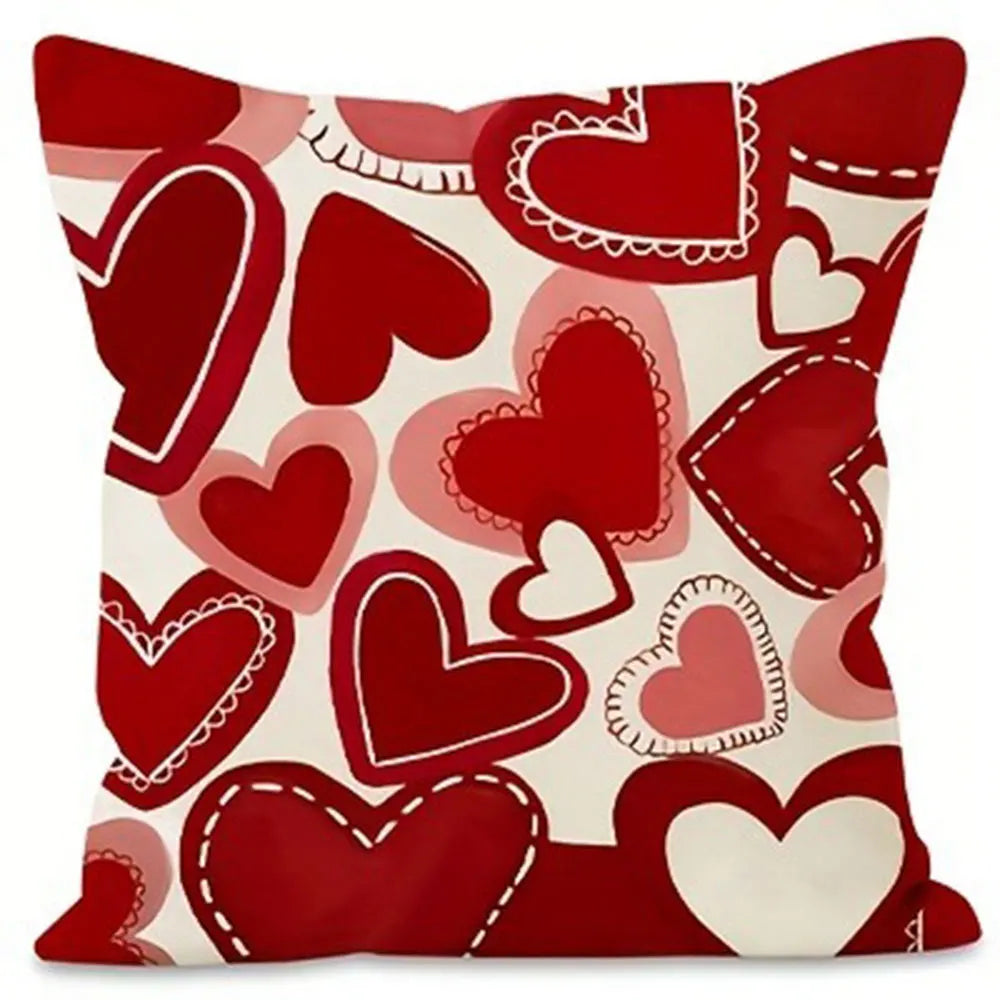 "Valentine's Day Love Heart" Pillow Covers