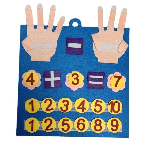 Felt Finger Counting Math Board