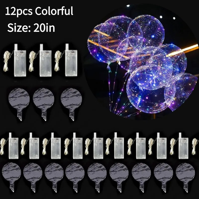 3-12PCS LED Light Balloons