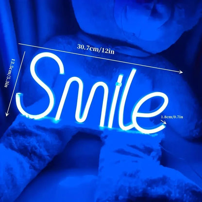 "Smile" Neon Sign