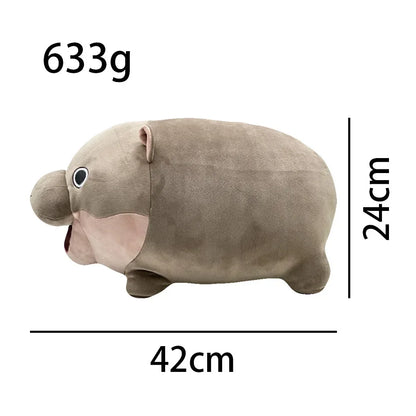 Weighted Plush Stuffed Animal Pillow - Hippopotamus