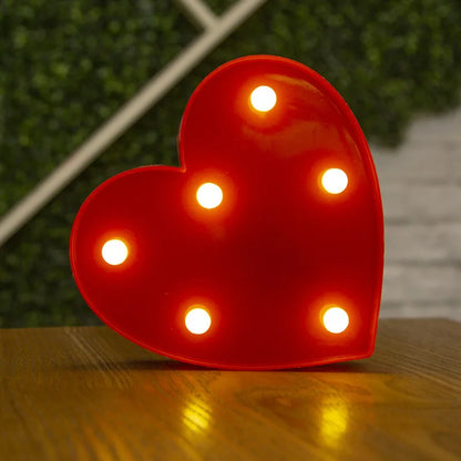 "Love, Heart" LED Lamp