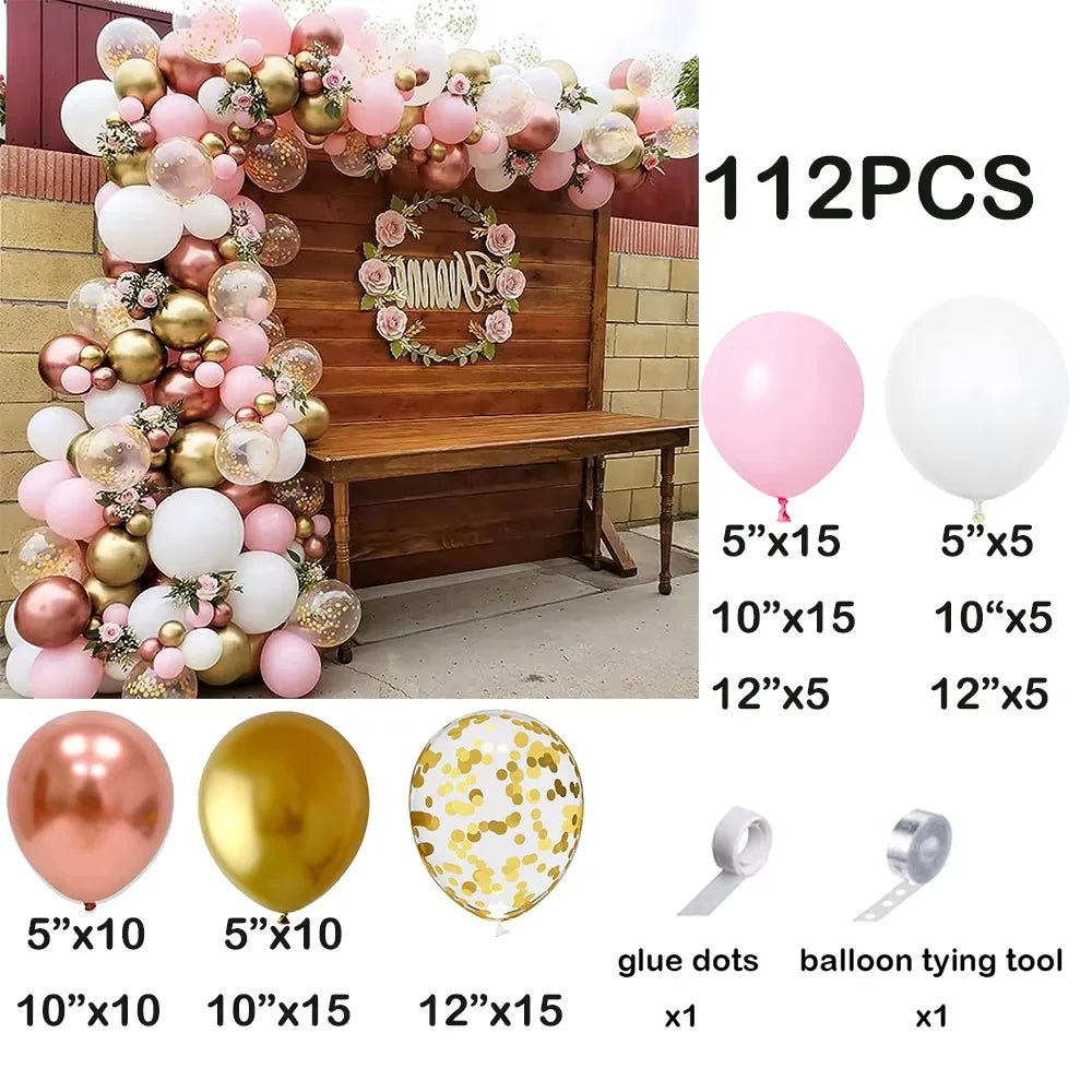 Pearl Pink Balloon Garland