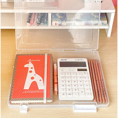 Transparent File Organizer Box