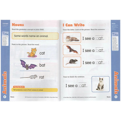 Cahier d'exercices de grammaire et de ponctuation Skill Sharpeners - Pré-maternelle