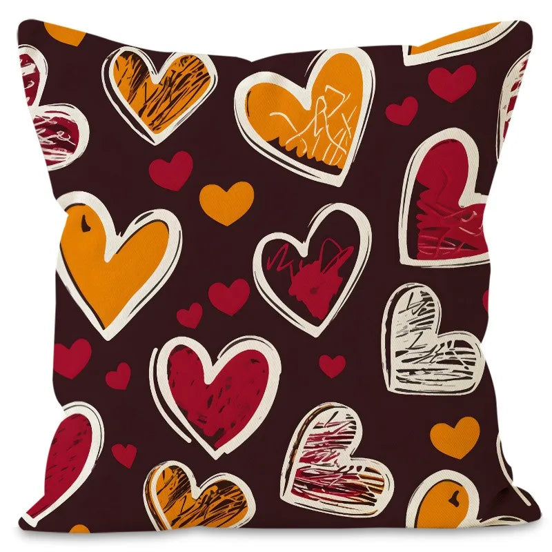 "Valentine's Day Love Heart" Pillow Covers