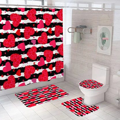 "Happy Valentines Day" Shower Curtains