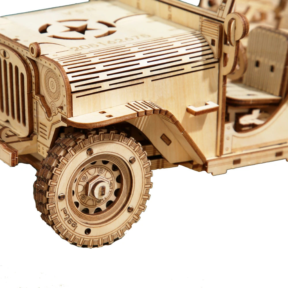 Puzzle 3D en bois pour Jeep tout-terrain