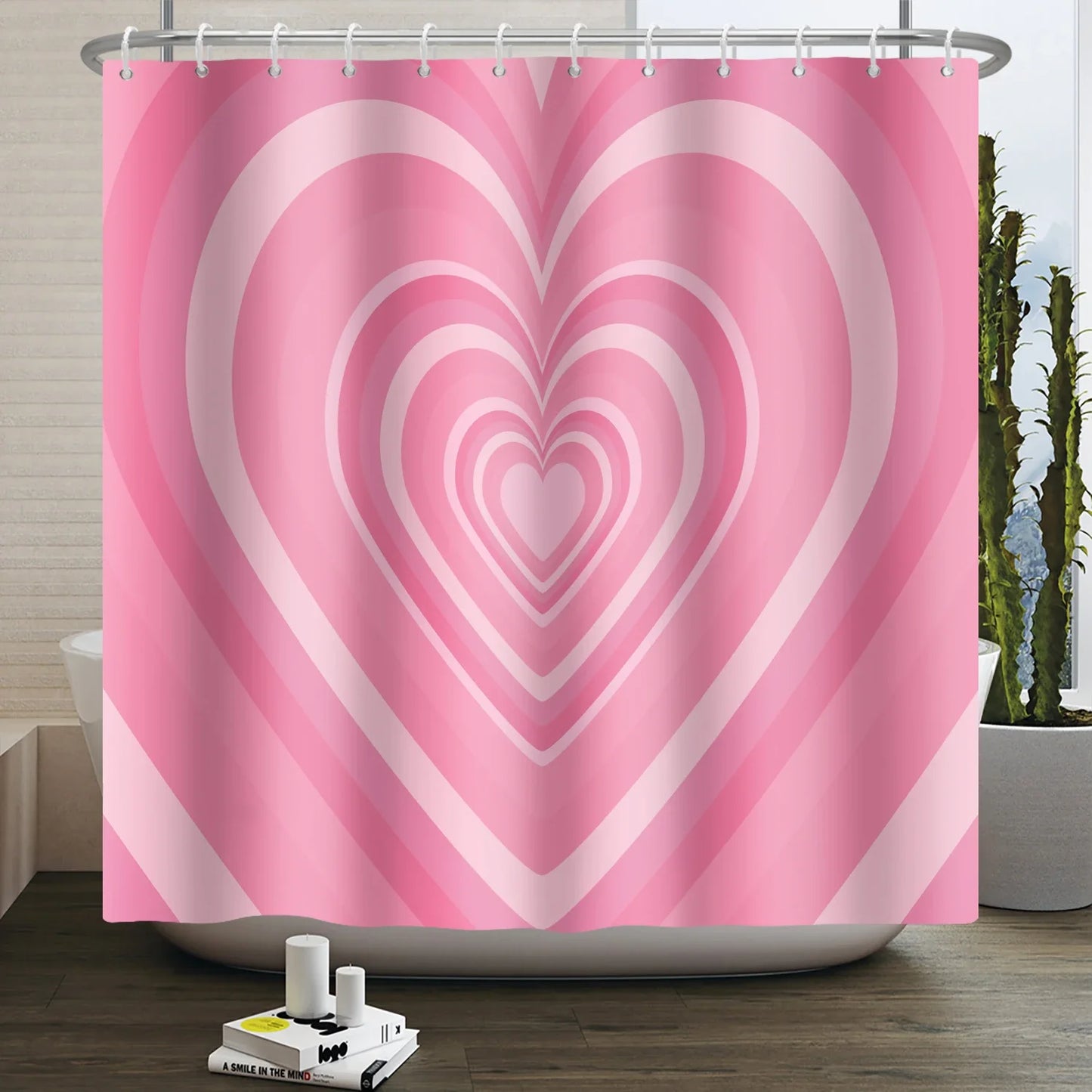 "Happy Valentine's Day" Shower Curtain