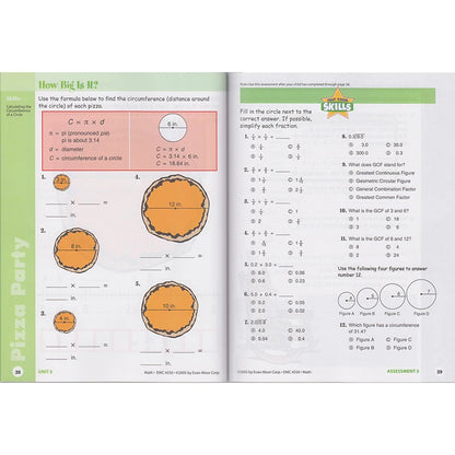 Cahier d'exercices de mathématiques Skill Sharpeners - 6e année