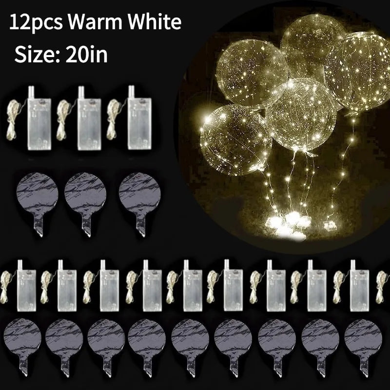 3-12PCS LED Light Balloons