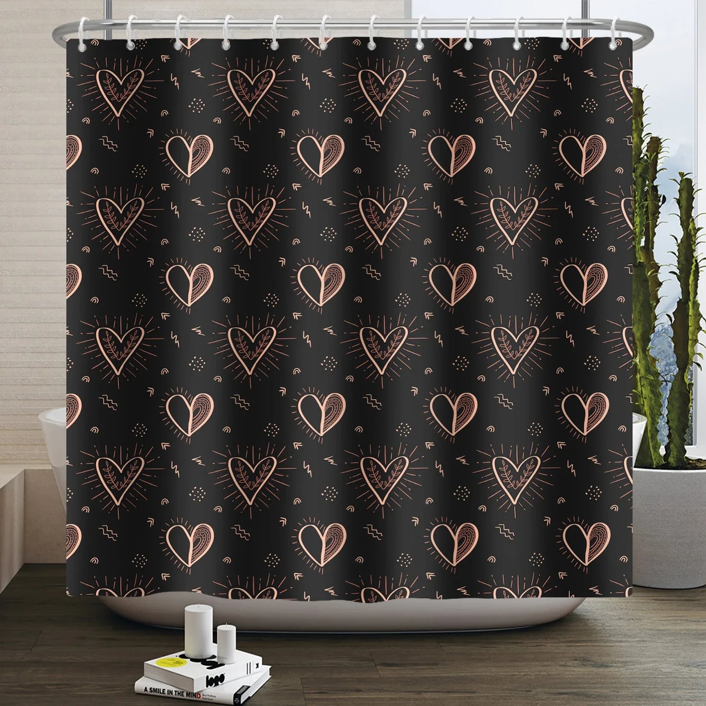 "Happy Valentine's Day" Shower Curtain