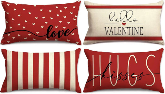 "Valentine's Day" Rectangular Pillow Covers