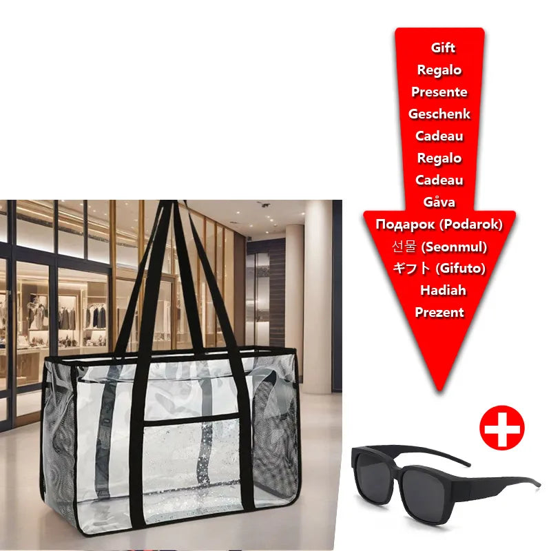 Large Capacity Clear Tote Bag