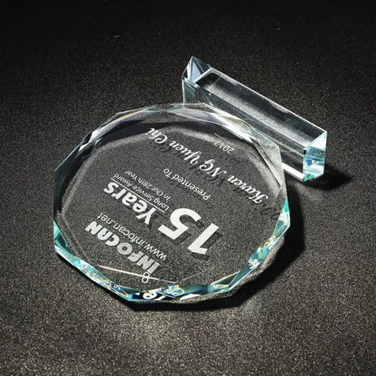 Crystal Award Plaque Trophy