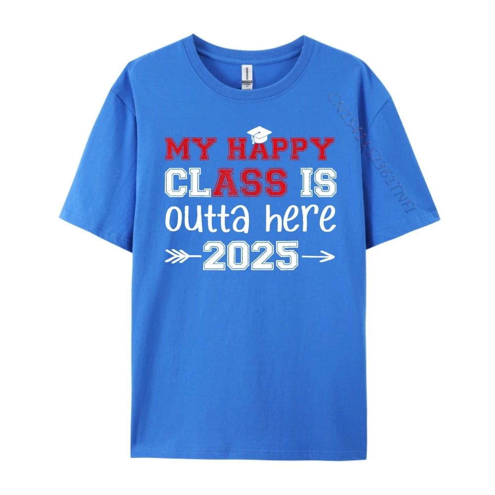 "My Happy Class Is Outta Here 2025" Graduation T-Shirt